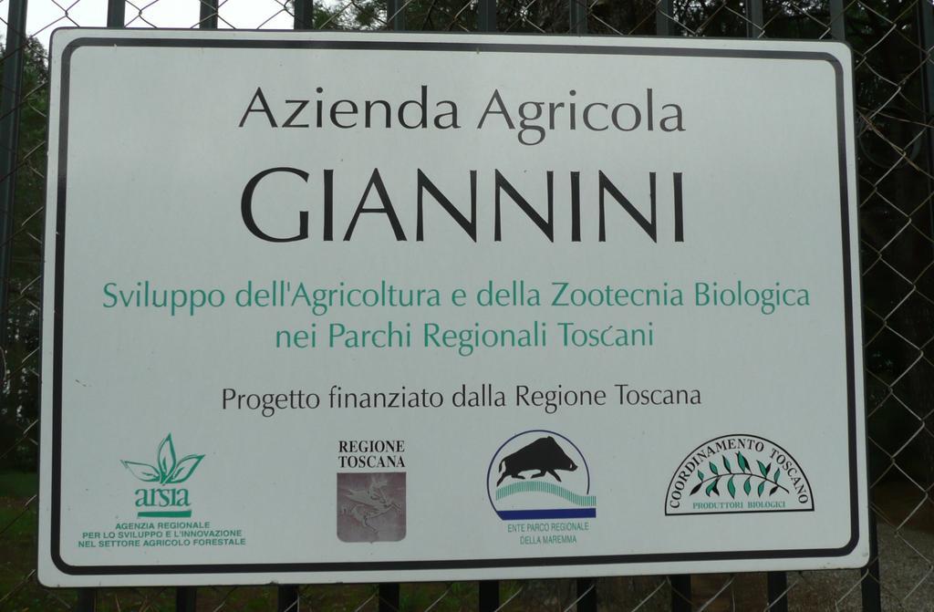 Podere Oslavia Az.Agr.Bio Giannini Alberese Exteriör bild
